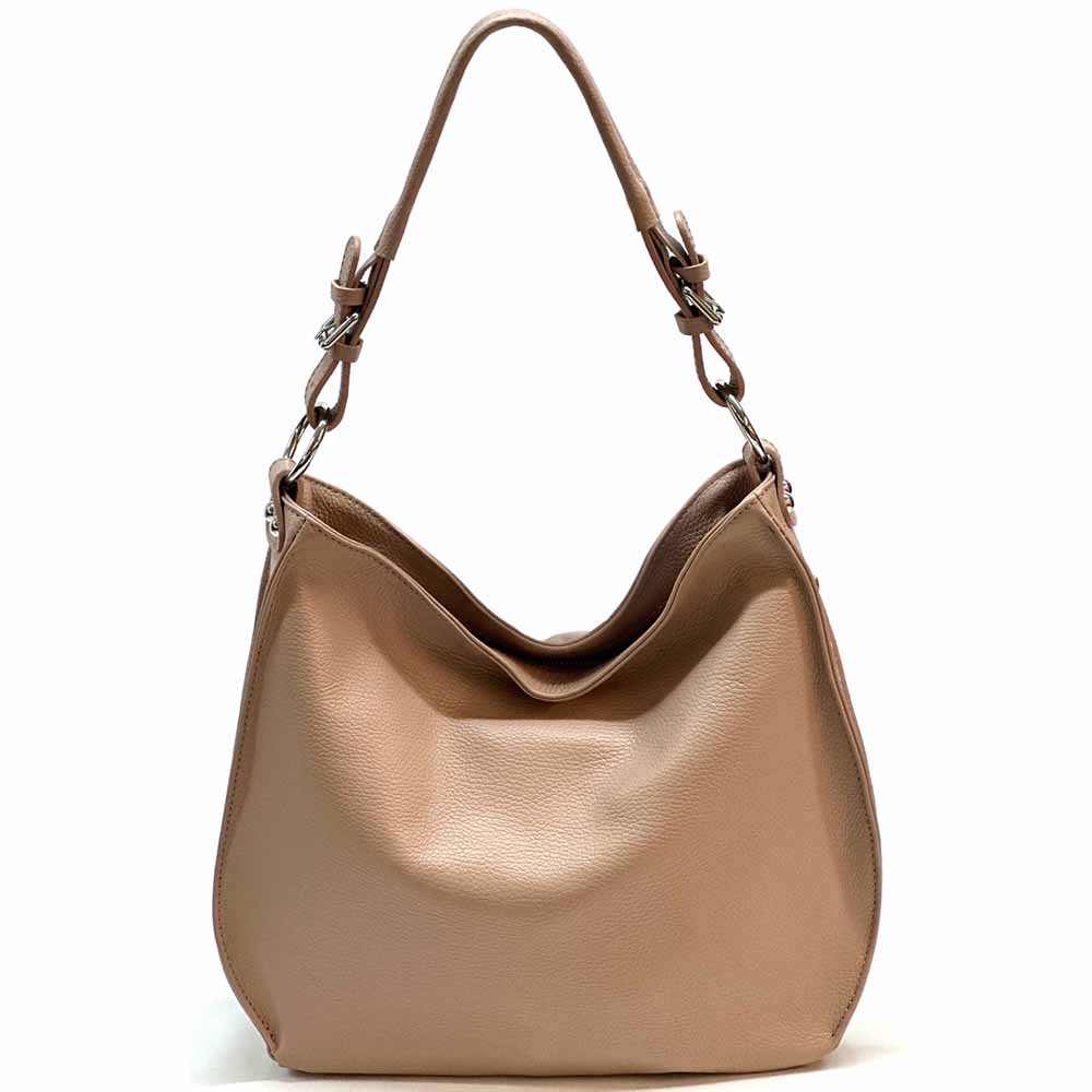 Amica Italian Leather Shoulder Bag – Elegant Everyday Bag for Women - Leather Italiano