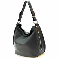 Amica Italian Leather Shoulder Bag – Elegant Everyday Bag for Women - Leather Italiano