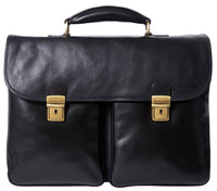 Andrea Leather Business briefcase - Leather Italiano