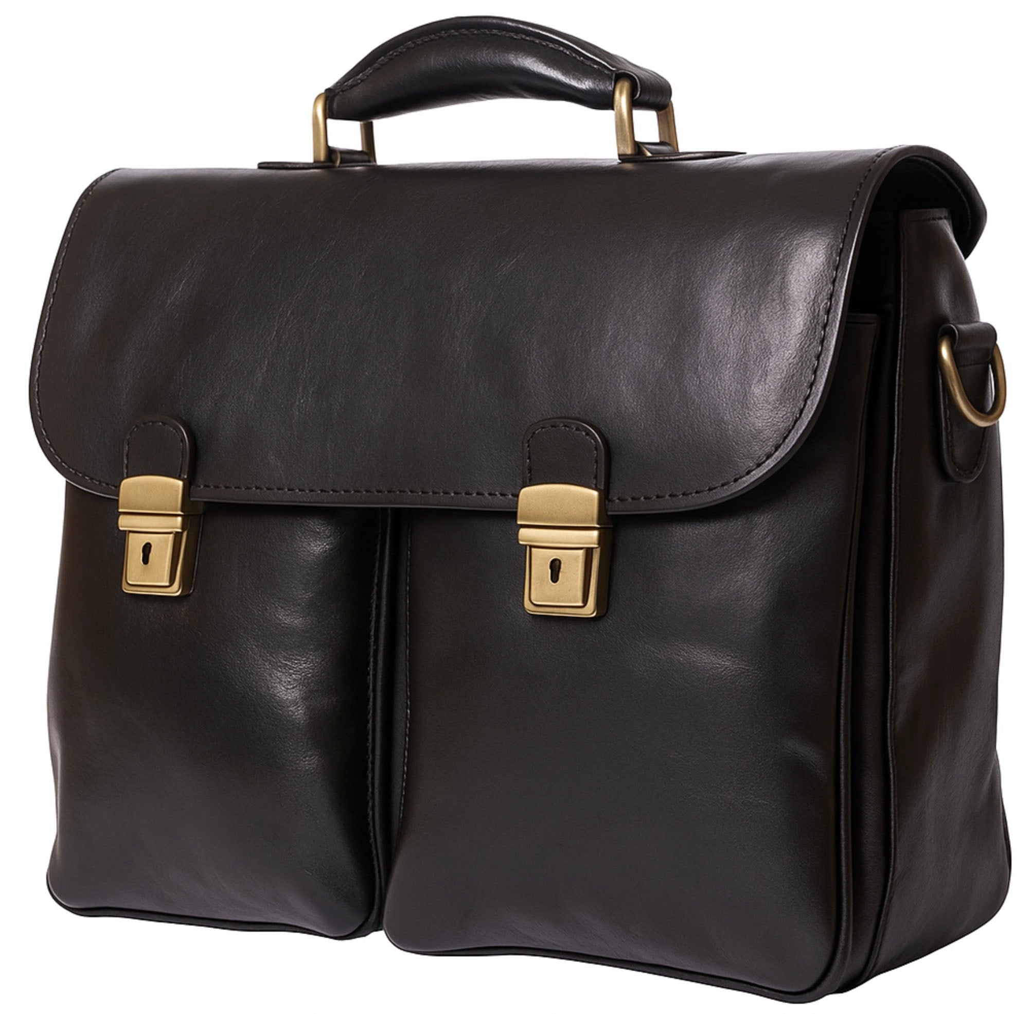 Andrea Leather Business briefcase - Leather Italiano