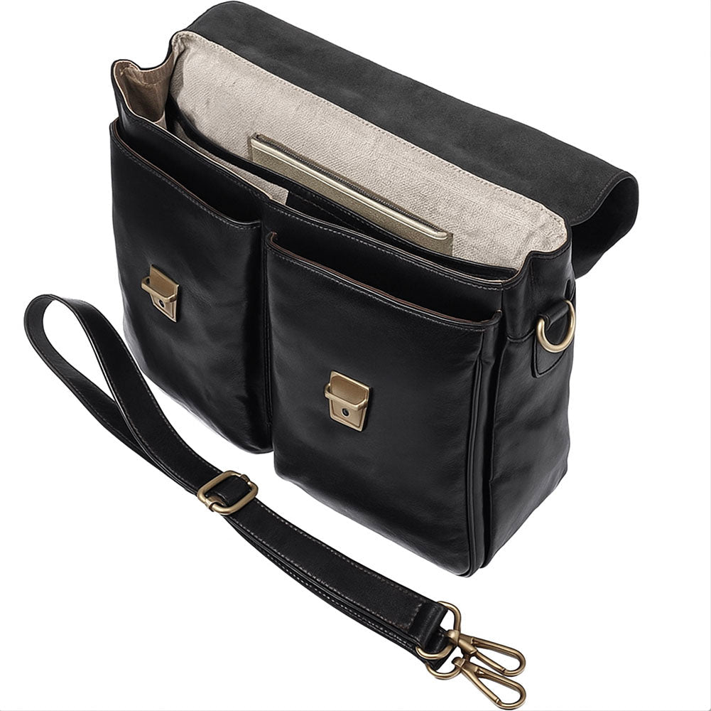 Andrea Leather Business briefcase - Leather Italiano