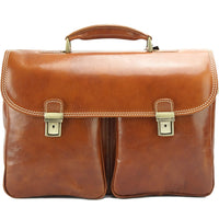 Andrea Leather Business briefcase - Leather Italiano