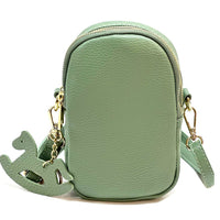 Argelia Mini Italian Leather Crossbody Bag - Handcrafted in Florence - Leather Italiano