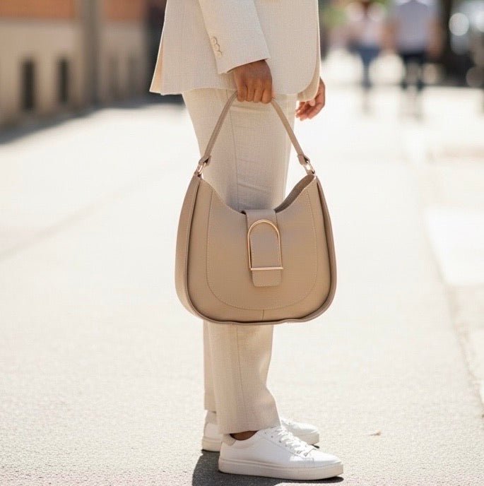 Armonia Leather Shoulder Bag - Leather Italiano