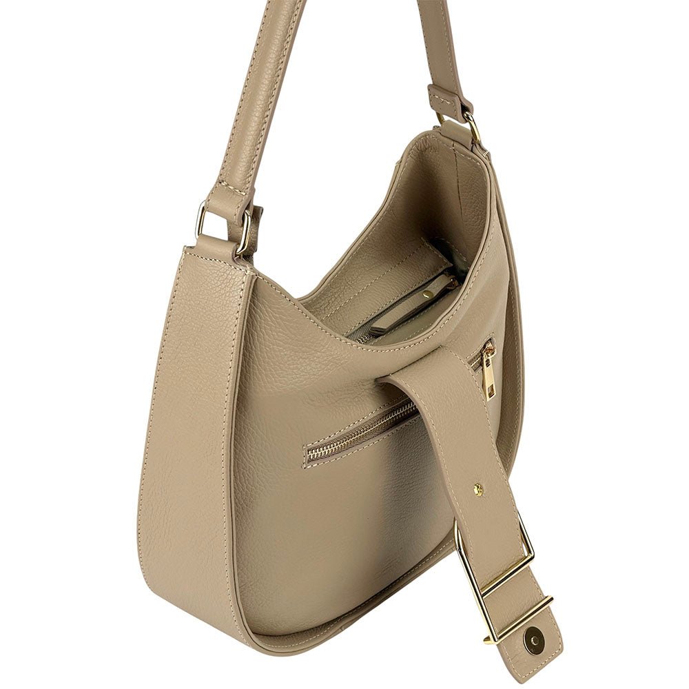 Armonia Leather Shoulder Bag - Leather Italiano