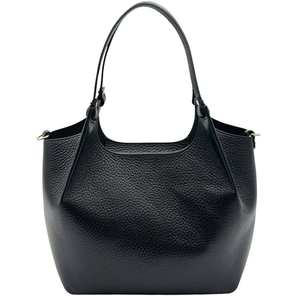 Artemisia Italian Cow Leather Shoulder Bag - Leather Italiano