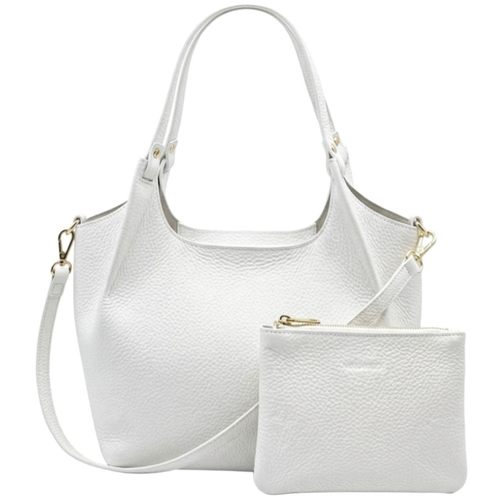Artemisia Italian Cow Leather Shoulder Bag - Leather Italiano