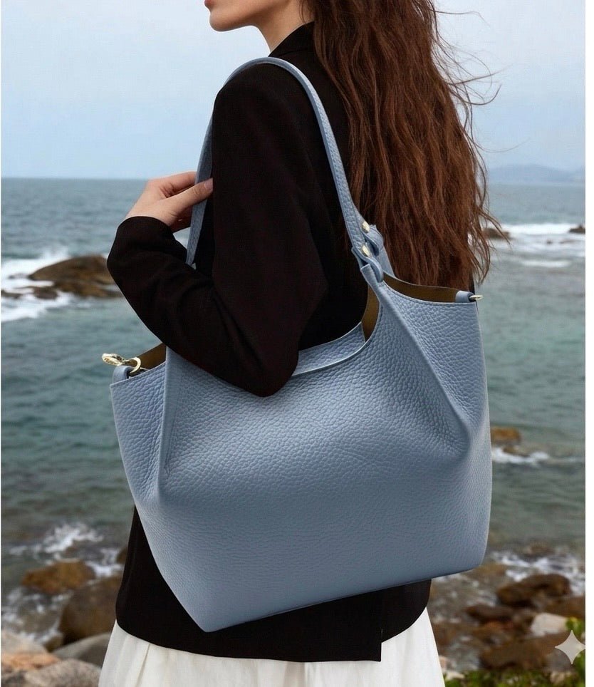 Artemisia Italian Cow Leather Shoulder Bag - Leather Italiano