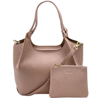 Artemisia Italian Cow Leather Shoulder Bag - Leather Italiano