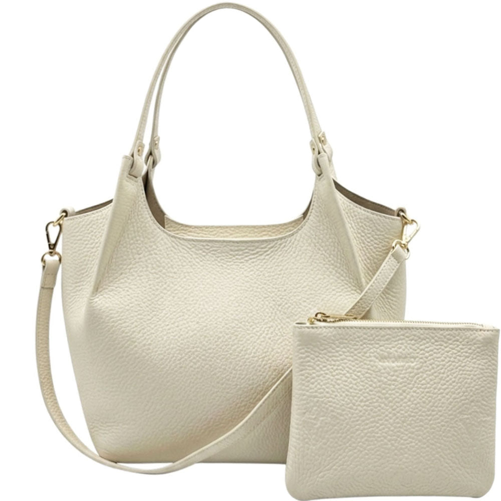 Artemisia Italian Cow Leather Shoulder Bag - Leather Italiano