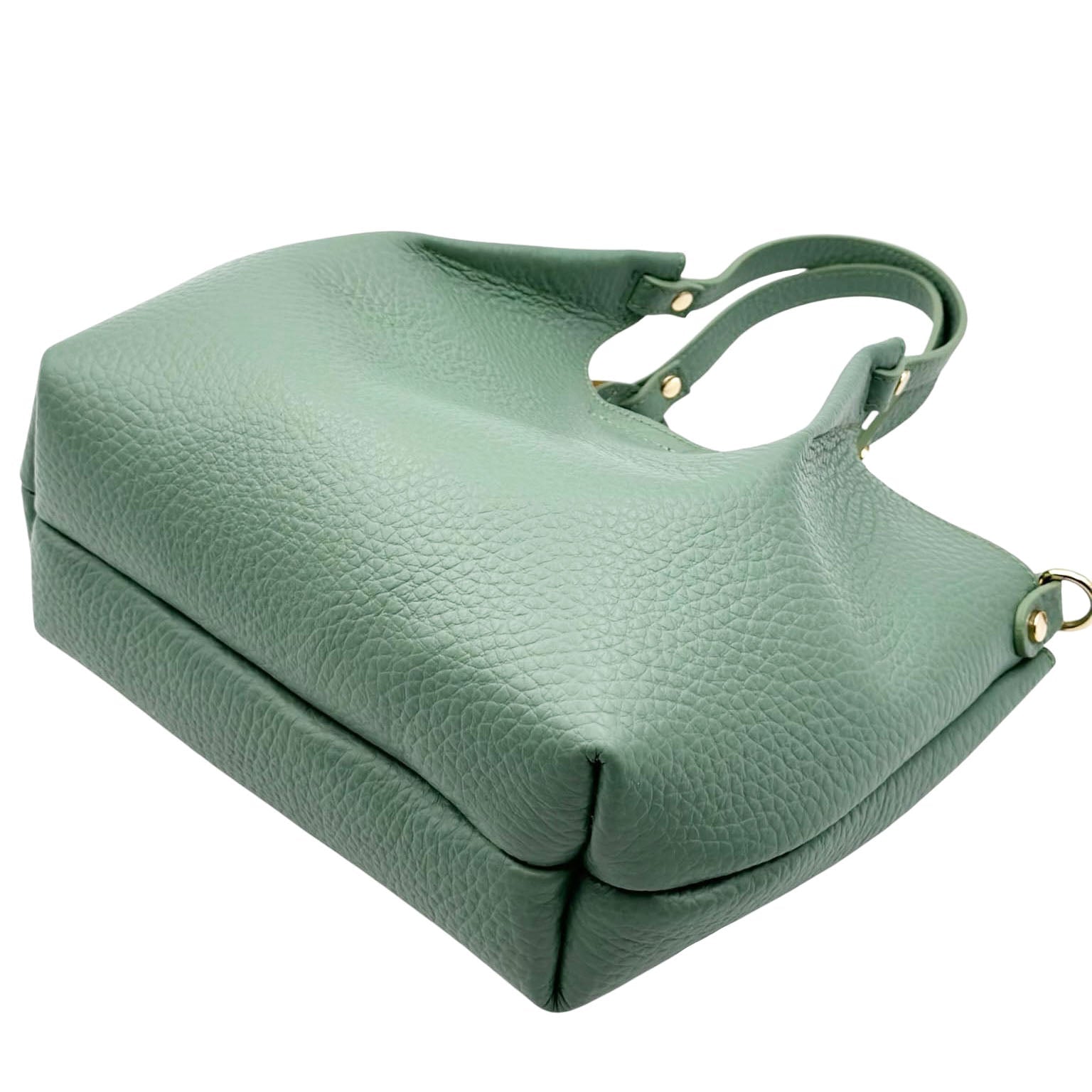 Artemisia Small Italian Cow Leather Shoulder Bag - Leather Italiano