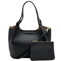 Artemisia Small Italian Cow Leather Shoulder Bag - Leather Italiano