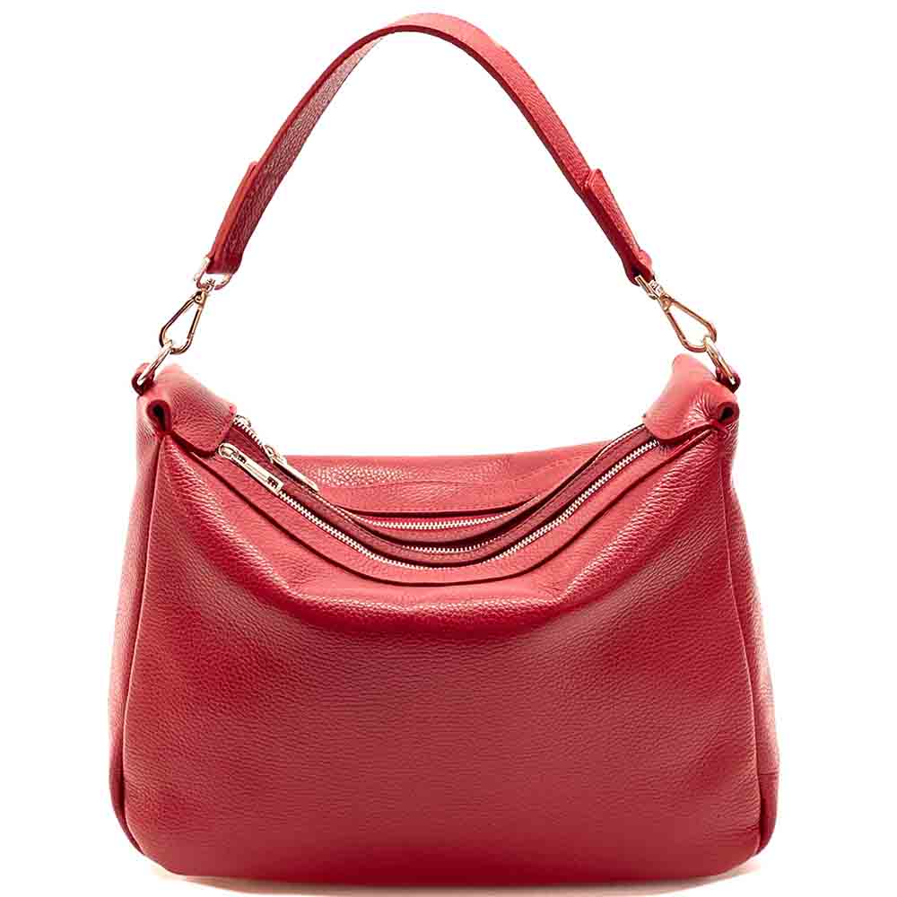 Assunta Leather Shoulder Bag - Leather Italiano