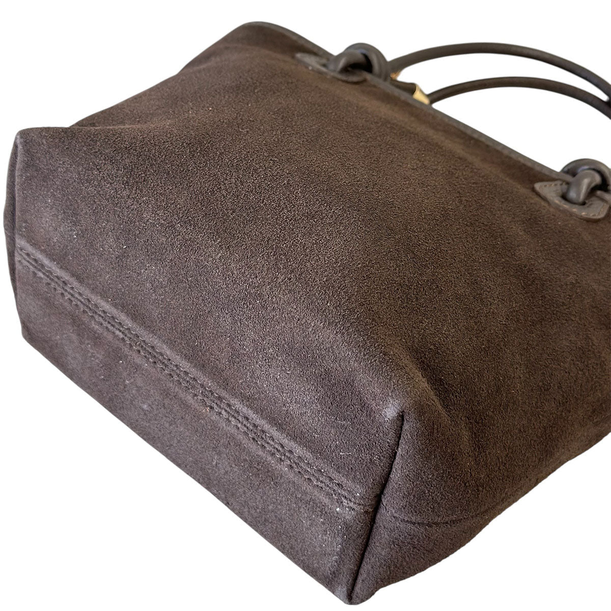 Aurelia Italian Suede Knot Handle Tote Bag - Leather Italiano