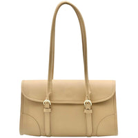 Avelina Cow Leather Shoulder Bag - Leather Italiano
