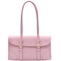 Avelina Cow Leather Shoulder Bag - Leather Italiano