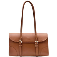 Avelina Cow Leather Shoulder Bag - Leather Italiano