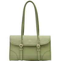 Avelina Cow Leather Shoulder Bag - Leather Italiano