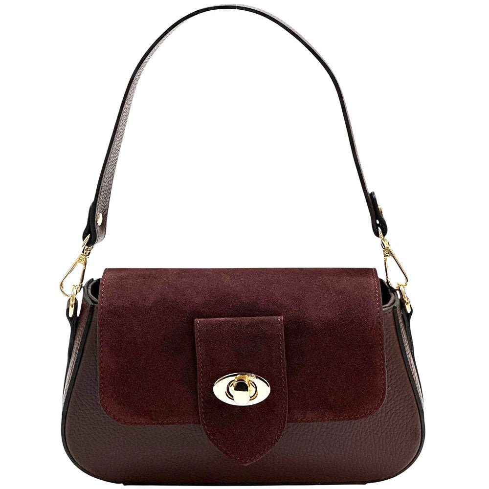 Be Exclusive Leather Cross - Body Bag – Handmade in Florence from Calfskin & Suede - Leather Italiano