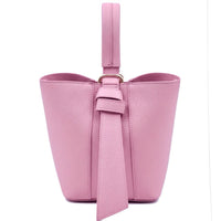 Bella Duo Cow Leather Bucket Handbag - Leather Italiano