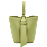Bella Duo Cow Leather Bucket Handbag - Leather Italiano