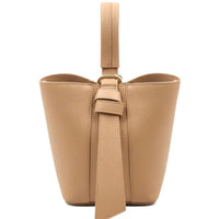 Bella Duo Cow Leather Bucket Handbag - Leather Italiano