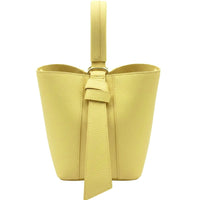 Bella Duo Cow Leather Bucket Handbag - Leather Italiano