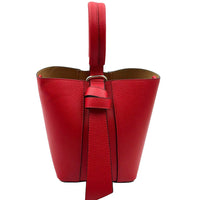 Bella Duo Cow Leather Bucket Handbag - Leather Italiano