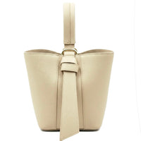 Bella Duo Cow Leather Bucket Handbag - Leather Italiano