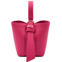 Bella Duo Cow Leather Bucket Handbag - Leather Italiano