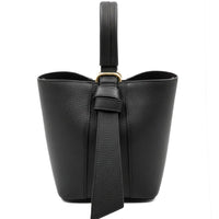 Bella Duo Cow Leather Bucket Handbag - Leather Italiano
