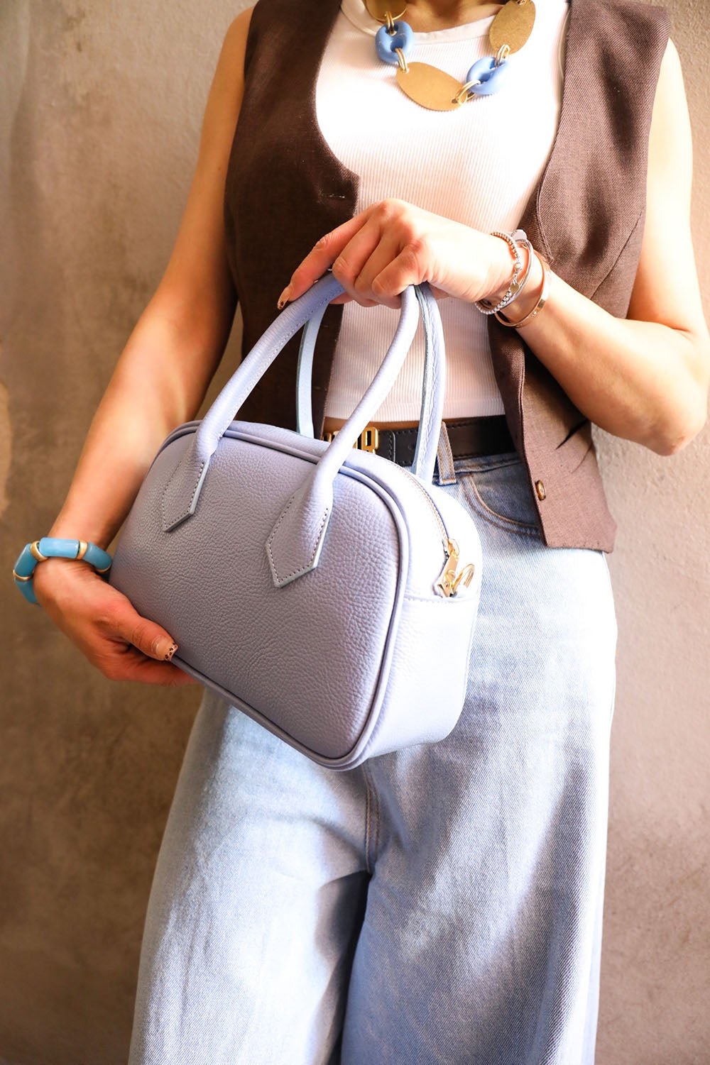 Bella Vita Italian Leather Handbag - Leather Italiano