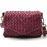 Bellavia Woven Cow Leather Crossbody Bag - Leather Italiano