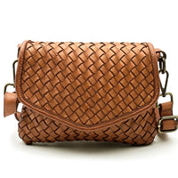 Bellavia Woven Cow Leather Crossbody Bag - Leather Italiano