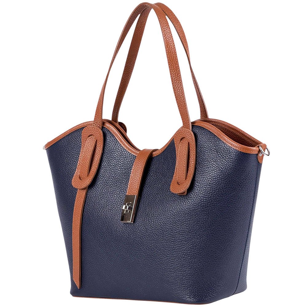 Bianca Leather Tote Bag - Leather Italiano