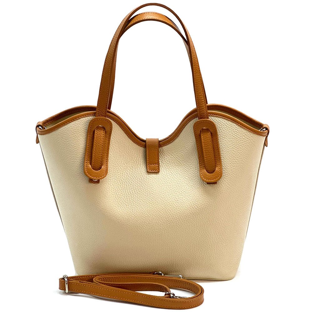 Bianca Leather Tote Bag - Leather Italiano