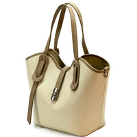 Bianca Leather Tote Bag - Leather Italiano