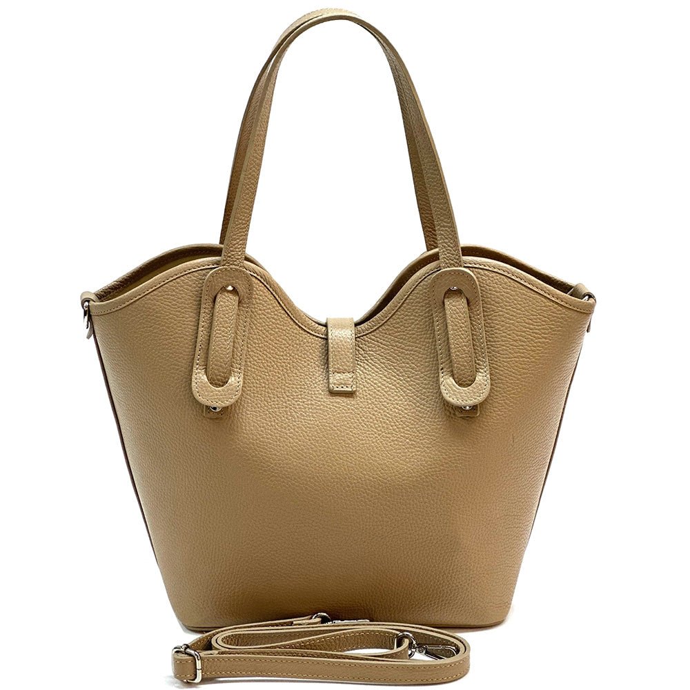Bianca Leather Tote Bag - Leather Italiano