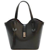 Bianca Leather Tote Bag - Leather Italiano