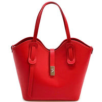 Bianca Leather Tote Bag - Leather Italiano