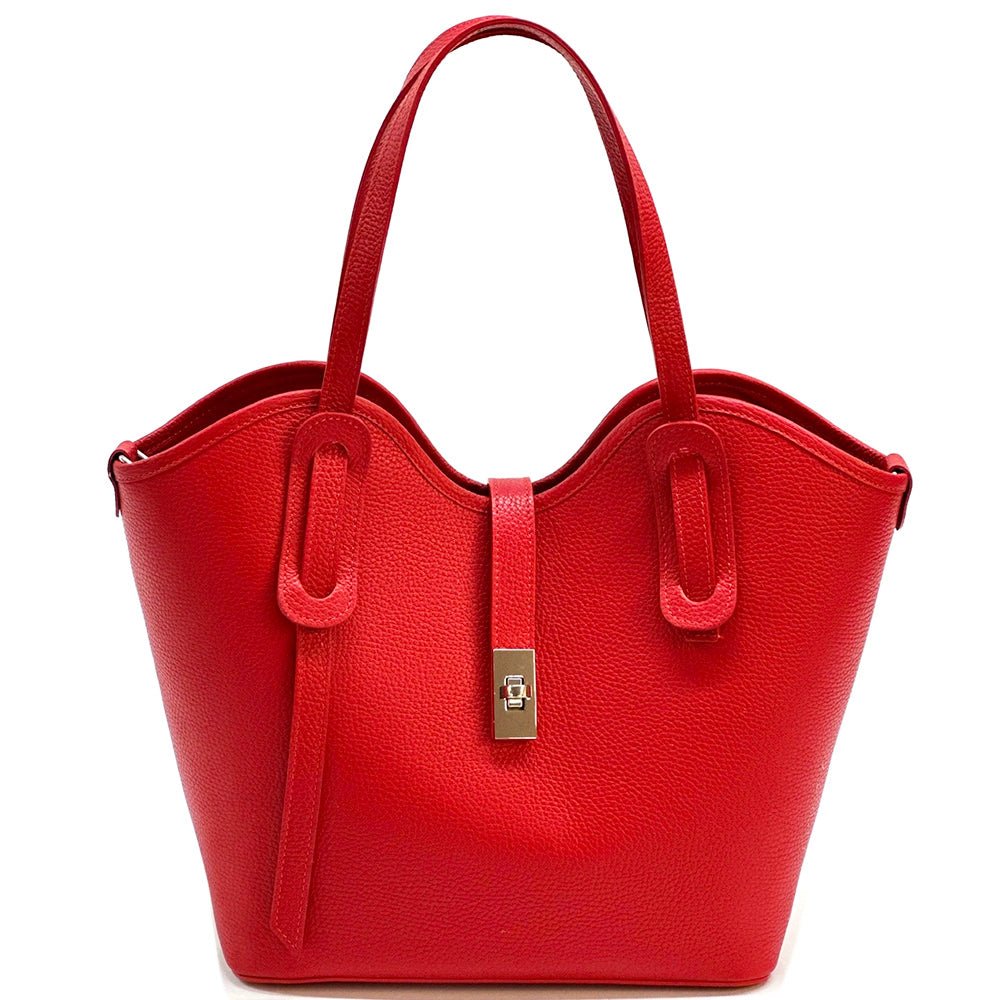 Bianca Leather Tote Bag - Leather Italiano