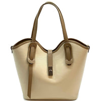 Bianca Leather Tote Bag - Leather Italiano