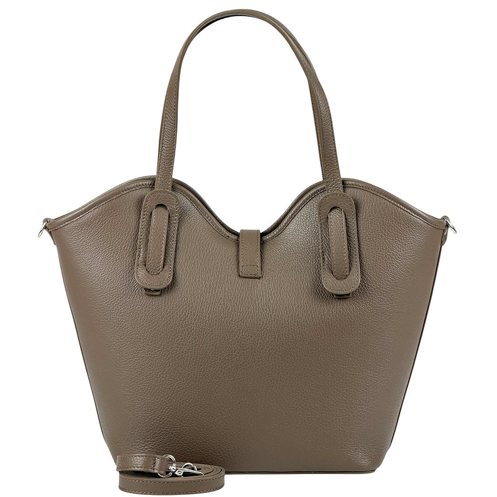 Bianca Leather Tote Bag - Leather Italiano