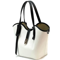 Bianca Leather Tote Bag - Leather Italiano