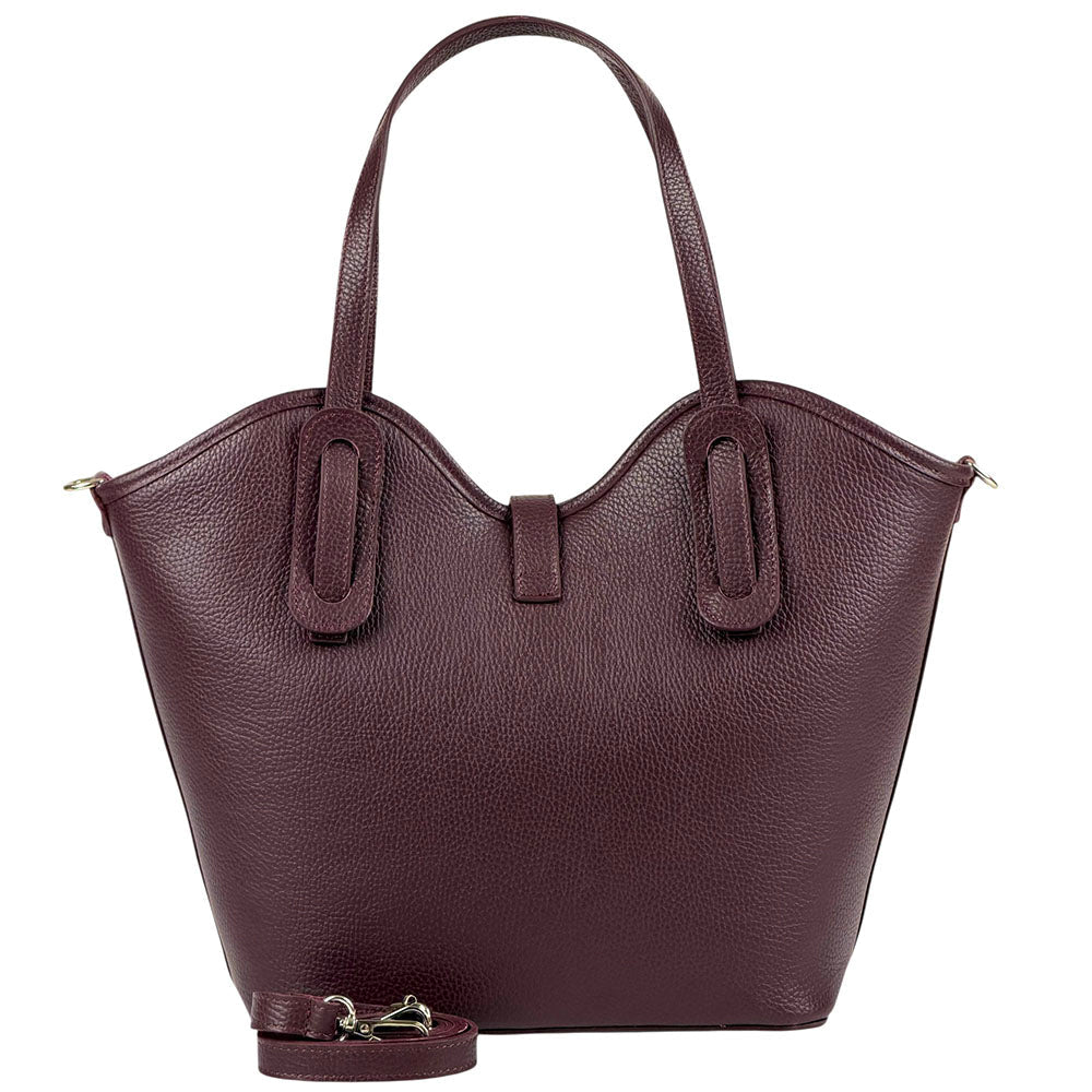 Bianca Leather Tote Bag - Leather Italiano