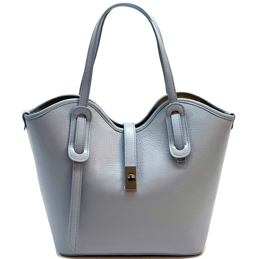 Bianca Leather Tote Bag - Leather Italiano
