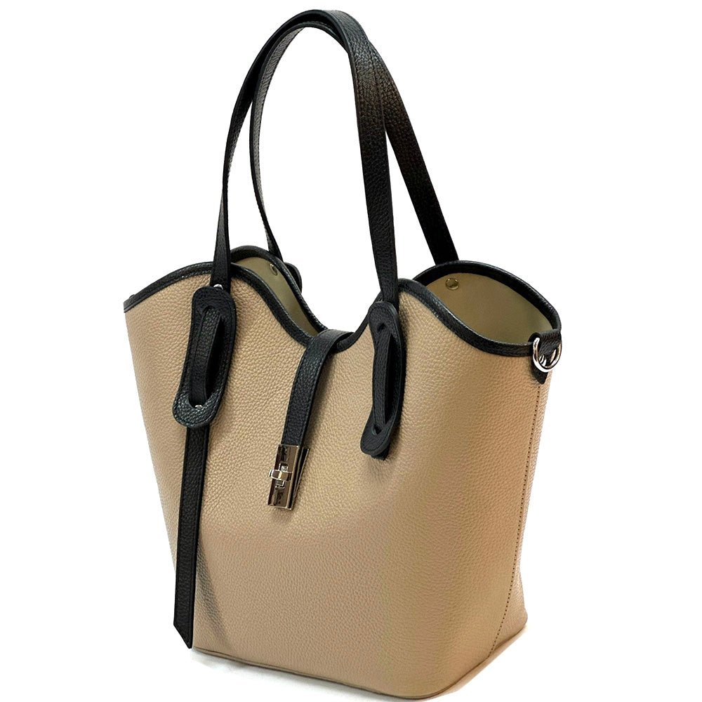 Bianca Leather Tote Bag - Leather Italiano