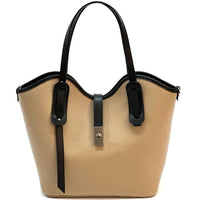 Bianca Leather Tote Bag - Leather Italiano