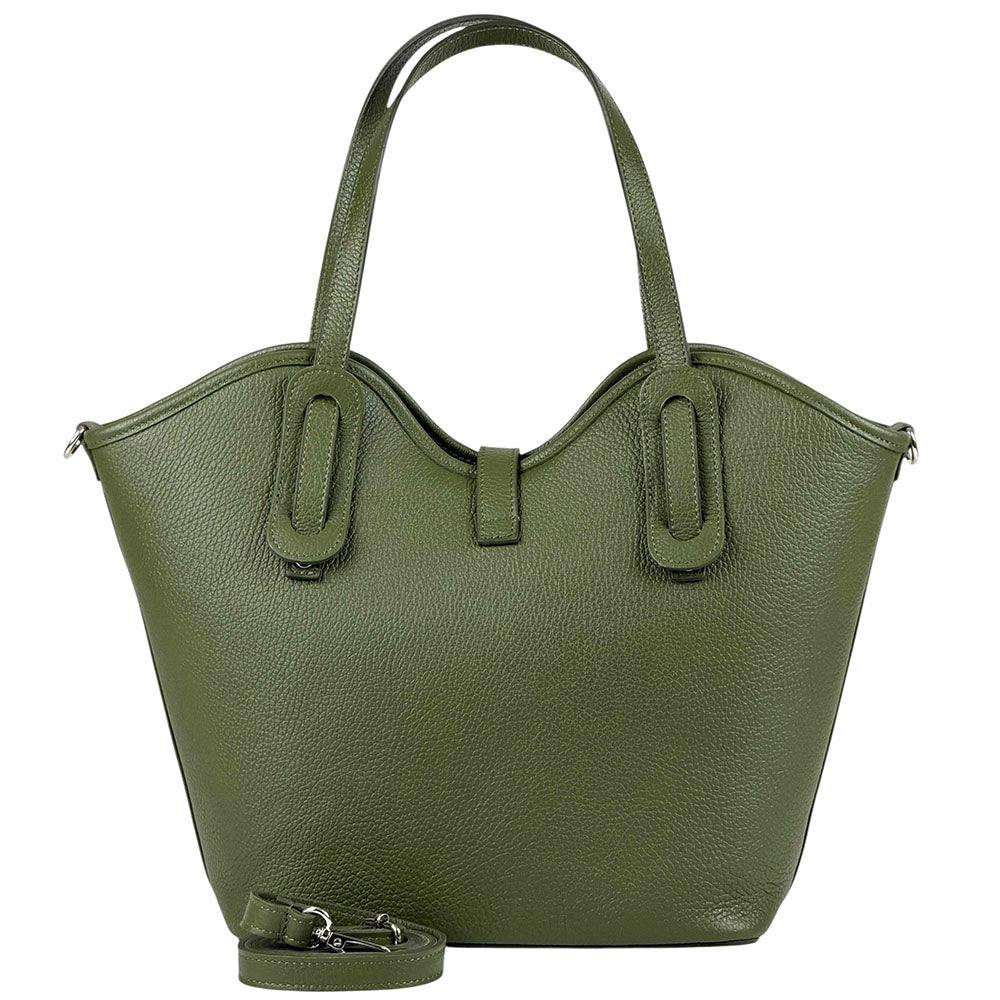 Bianca Leather Tote Bag - Leather Italiano