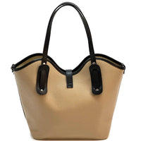 Bianca Leather Tote Bag - Leather Italiano
